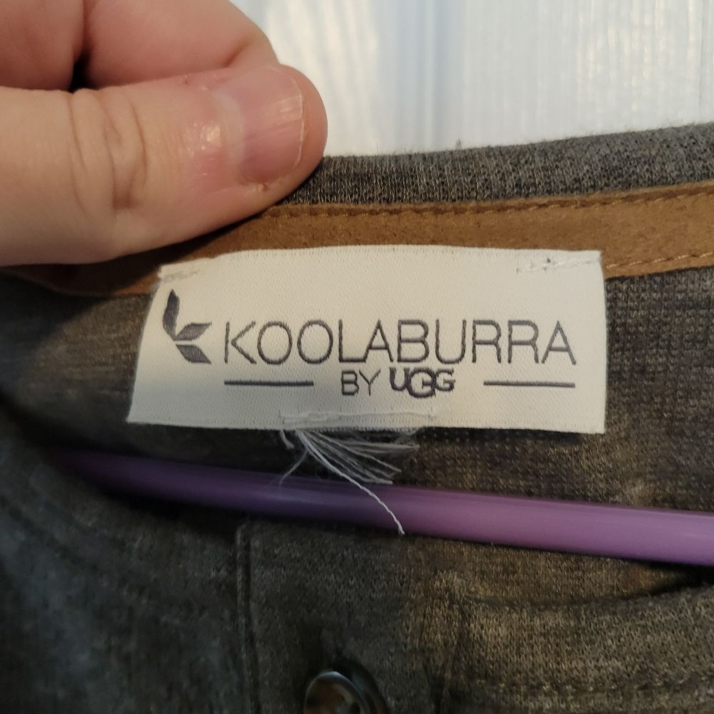 Koolaburra By Ugg Gray Super Soft Brushed Rib Hen… - image 4